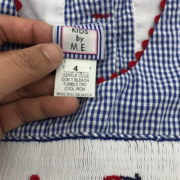 Vintage Gingham Dress with cute embroidery - Picture 6 of 6